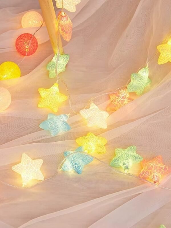 Guirlande lumineuse - Etoiles multicolores