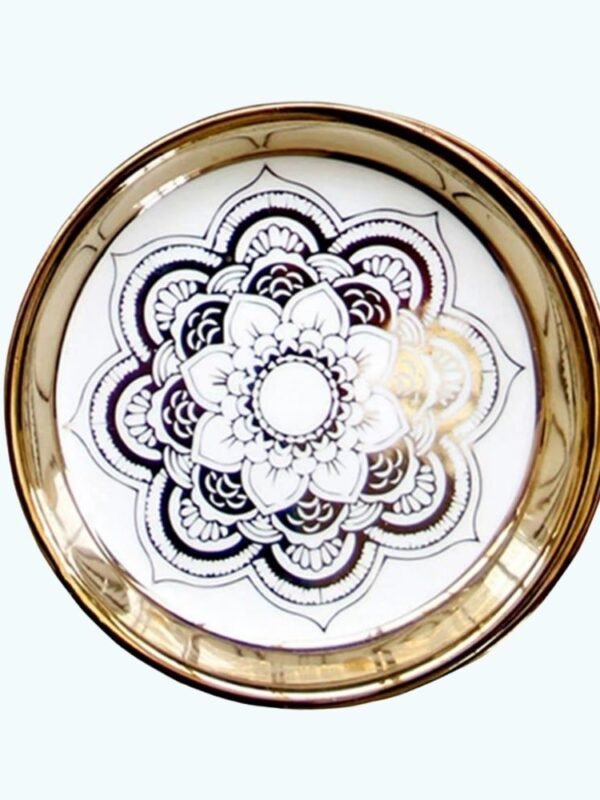 Assiette De Noel Fleur Mandala 1