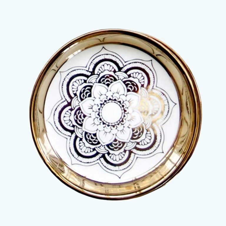 Assiette De Noel Fleur Mandala 1
