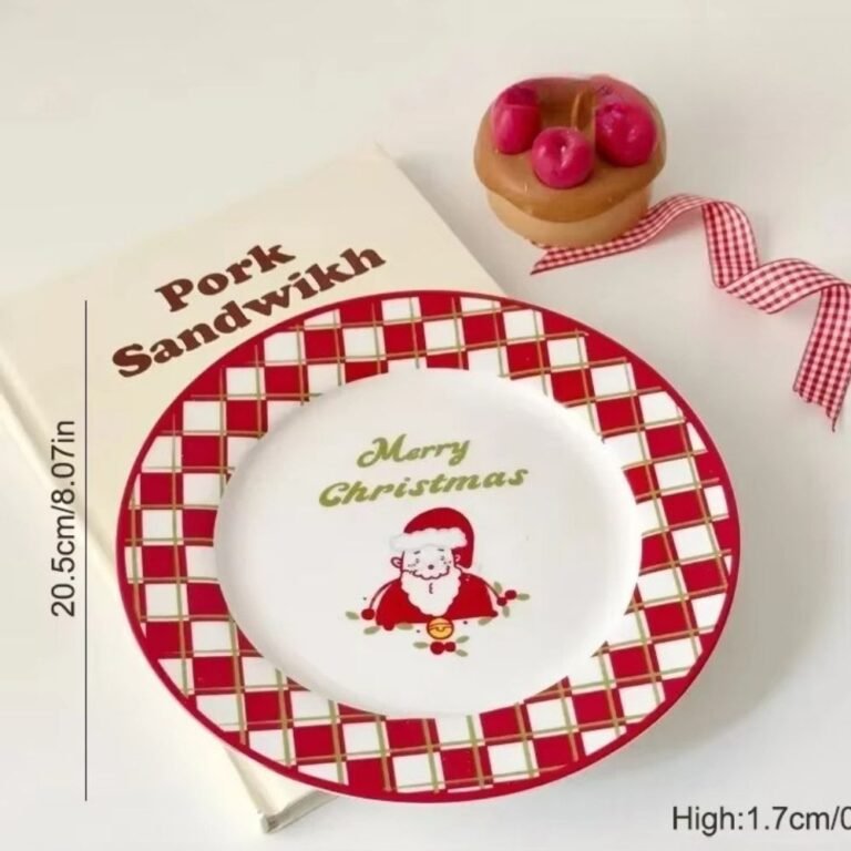 Assiette De Noel Rouge 2