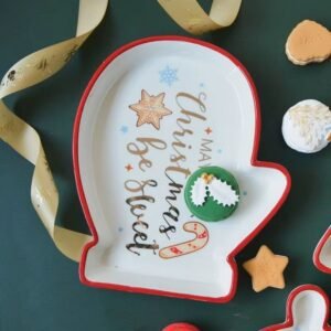 Assiette Deco De Noel Etoile Pere Noel Gant Etoile 1