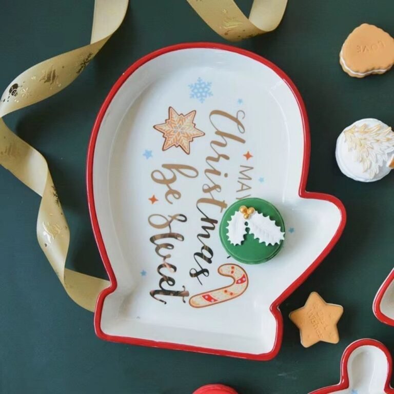 Assiette Deco De Noel Etoile Pere Noel Gant Etoile 1