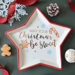 Assiette Deco De Noel Etoile Pere Noel Gant Etoile 3