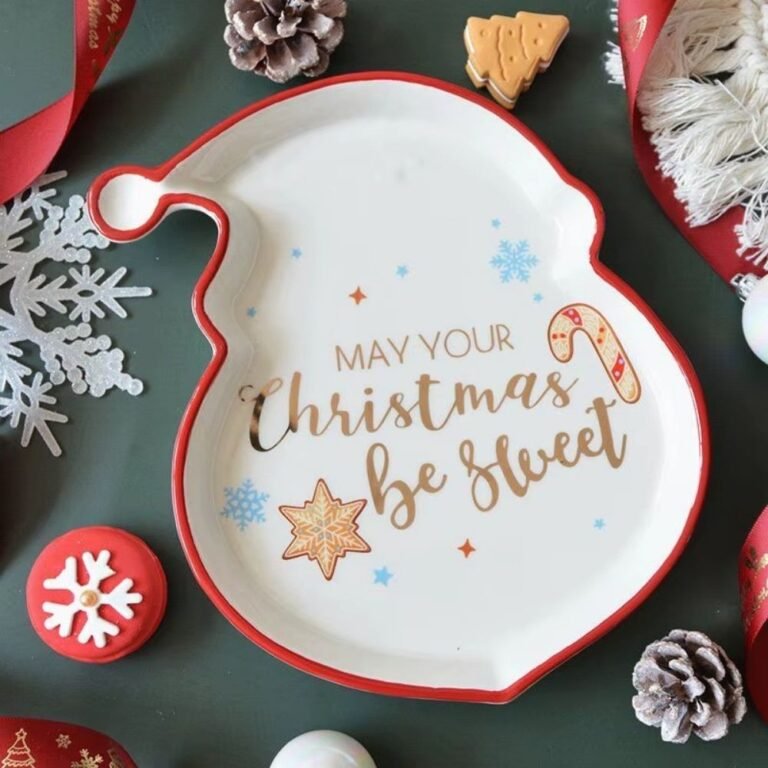 Assiette Deco De Noel Etoile Pere Noel Gant Etoile