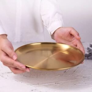Assiette Doree De Noel 3