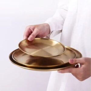 Assiette Doree De Noel 4