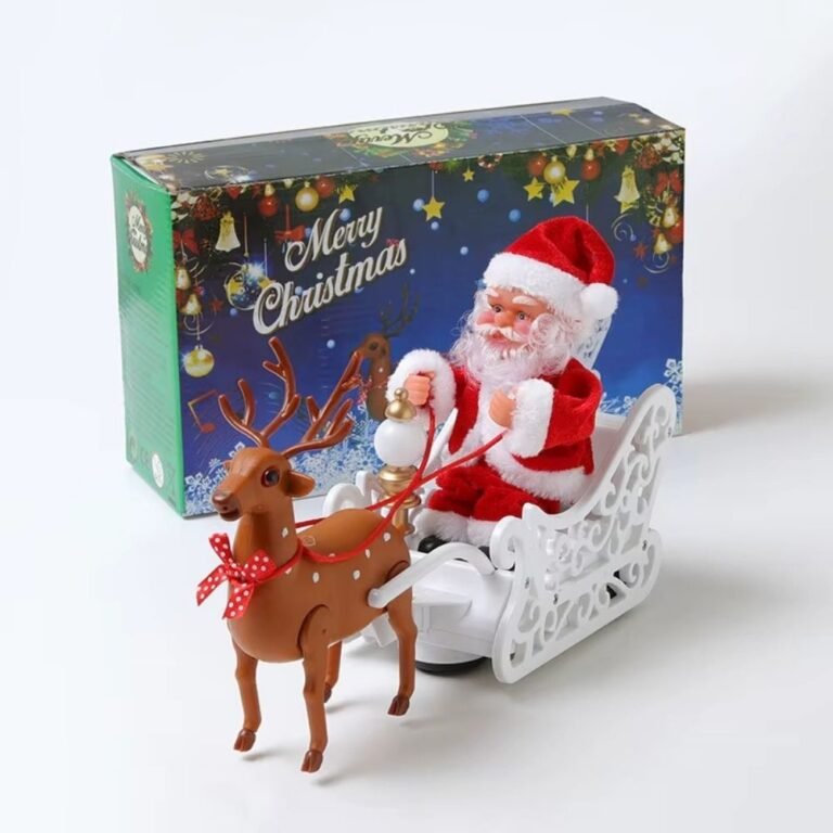 Automate Pere Noel Traineau Et Renne 2