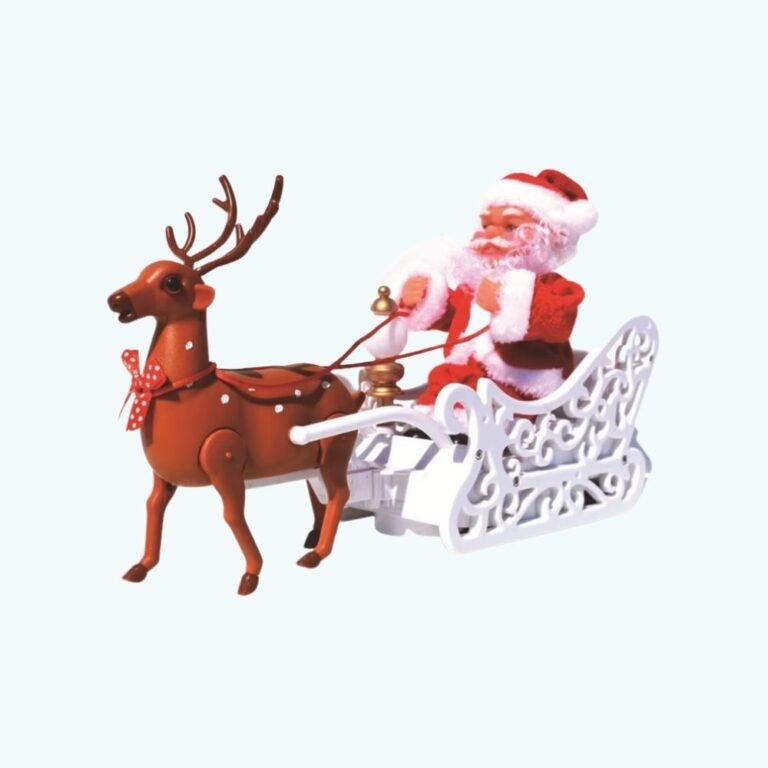 Automate Pere Noel Traineau Et Renne 4