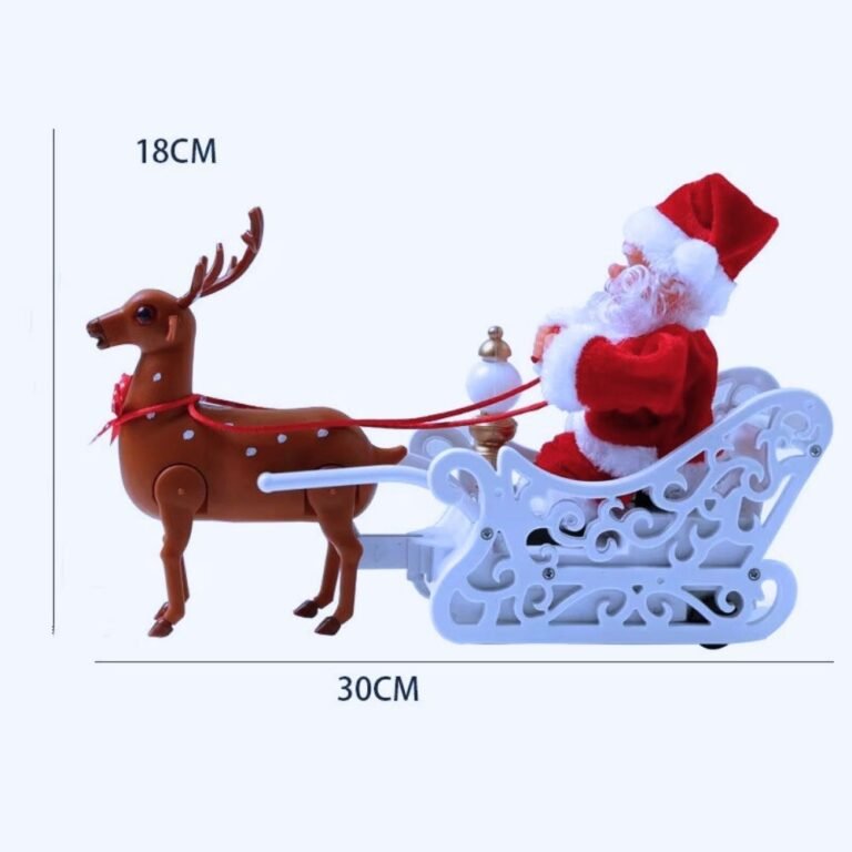 Automate Pere Noel Traineau Et Renne 6
