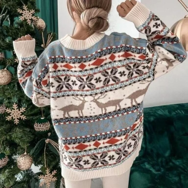 Beau Pull De Noel Femme 3