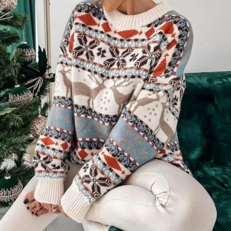 Beau Pull De Noel Femme