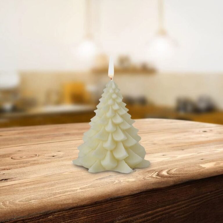Bougie De Noel Sapin Blanc 1