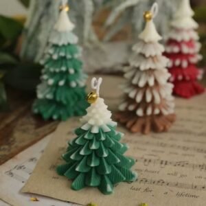 Bougie De Noel Sapin Vert Fonce 2