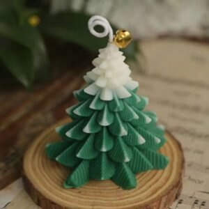 Bougie De Noel Sapin Vert Fonce