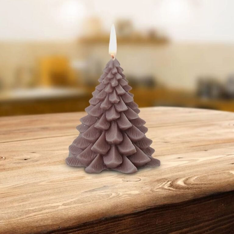 Bougie De Noel Sapin Violet