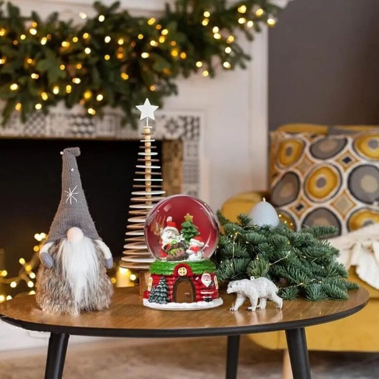Boule A Neige Lumineuse Sapin 4