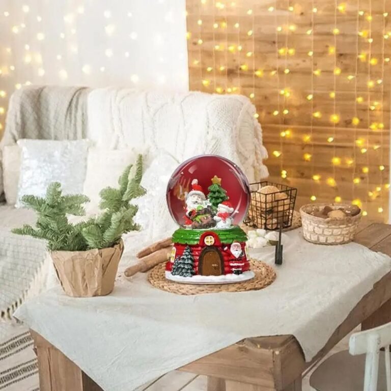 Boule A Neige Lumineuse Sapin 6