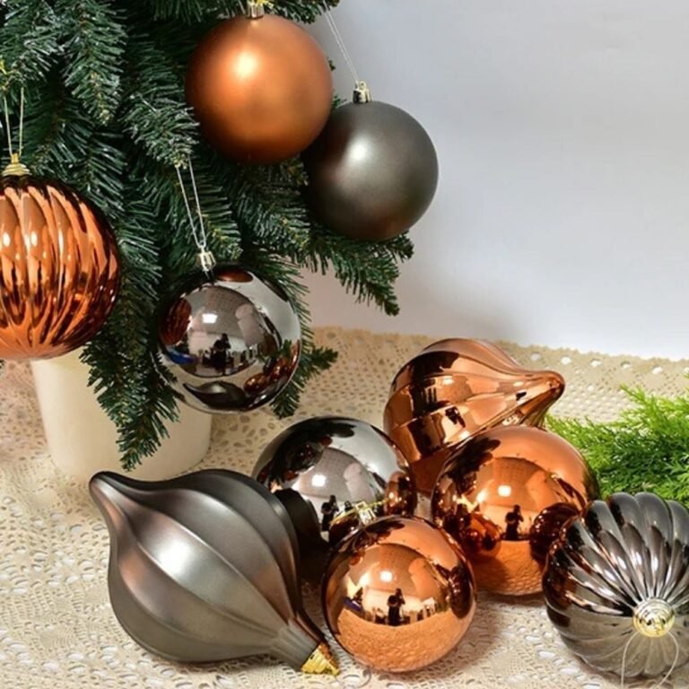 Boule De Noel Brillante Xxl Cuivree 2