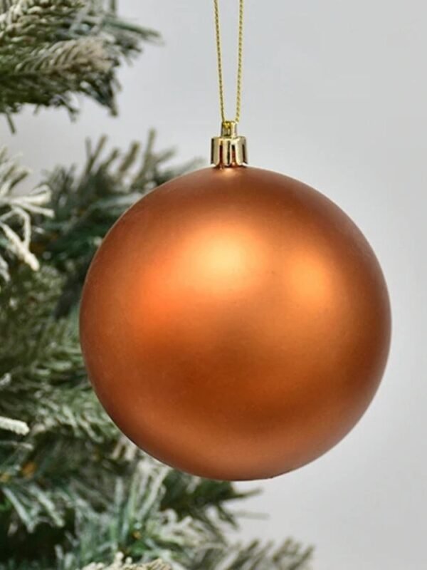 Boule De Noel Brillante Xxl Cuivree