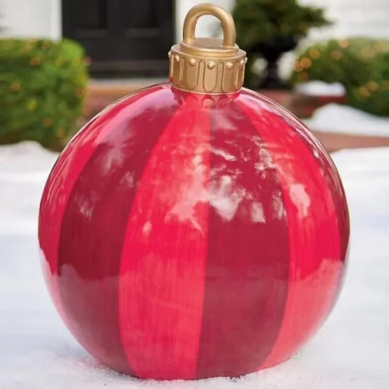 Boule De Noel Gonflable 60 Cm Rouge