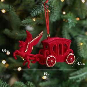 Boule Train De Noel Rouge