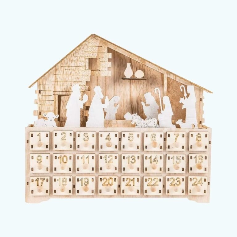 Calendrier De Lavent Creche Led 2