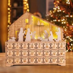 Calendrier De Lavent Creche Led