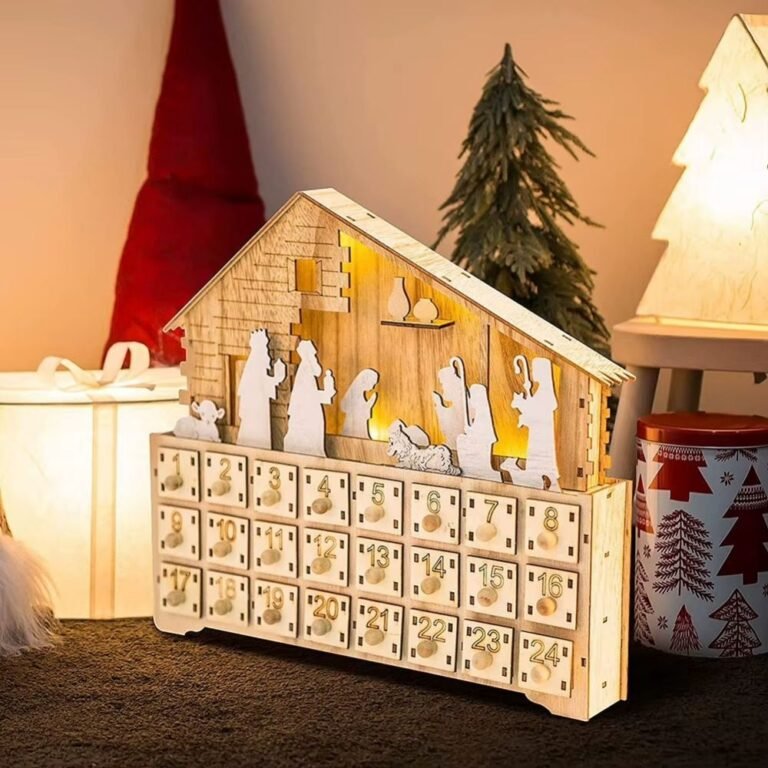 Calendrier De Lavent Creche Led 4