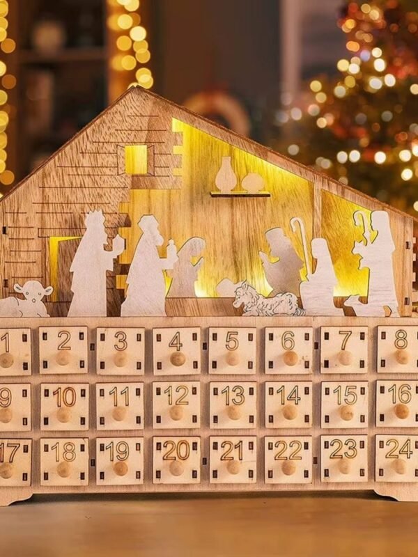 Calendrier De Lavent Creche Led