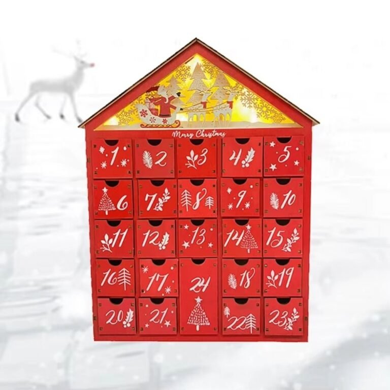 Calendrier De Lavent Maison Rouge Led 2