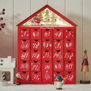 Calendrier De Lavent Maison Rouge Led