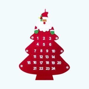 Calendrier De Lavent Sapin Feutrine Avec Pere Noel 2