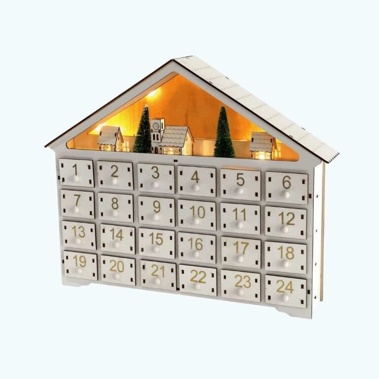 Calendrier De Lavent Sur Mesure Maison Avec Lumiere Led 2