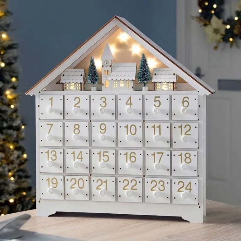 Calendrier De Lavent Sur Mesure Maison Avec Lumiere Led 4
