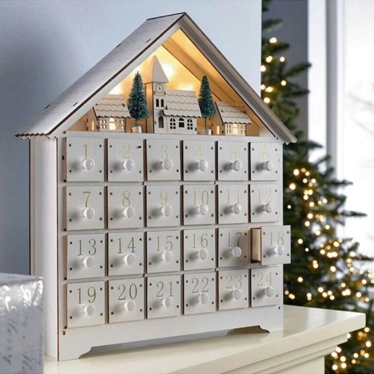 Calendrier De Lavent Sur Mesure Maison Avec Lumiere Led