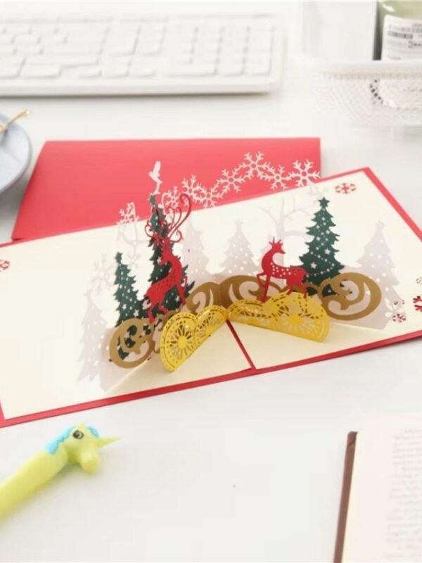 Carte De Noel 3d Decor De Noel