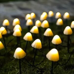 Champignons Lumineux Noel Guirlande Led