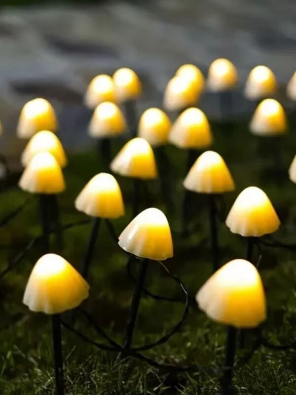 Champignons Lumineux Noel Guirlande Led