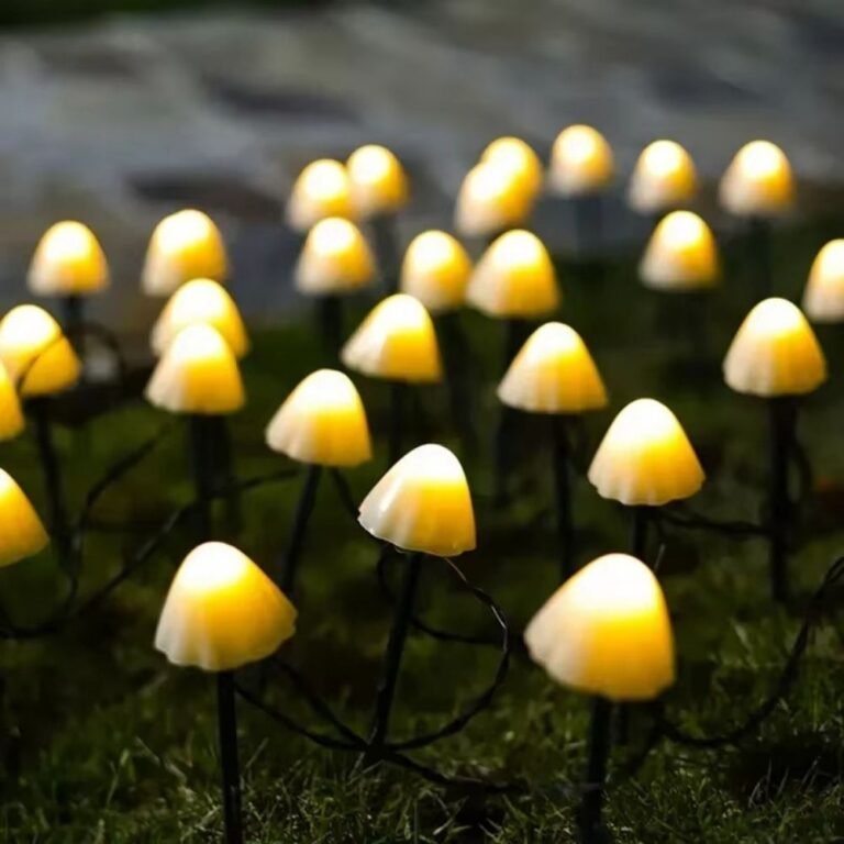 Champignons Lumineux Noel Guirlande Led