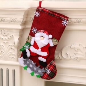 Chaussette De Noel Pere Noel Hotte 1