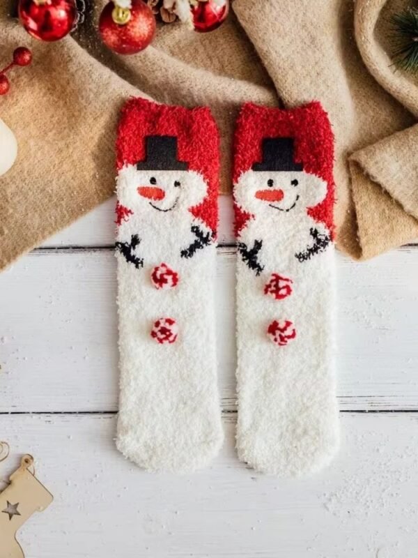 Chaussettes De Noel Bonhomme De Neige 1