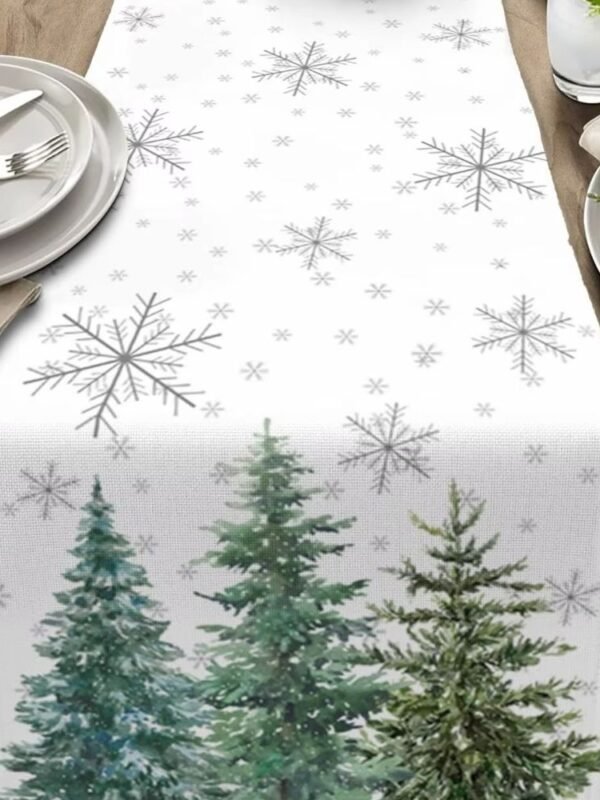 Chemin De Table Noel Argent 1