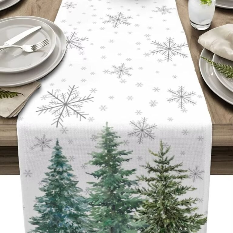 Chemin De Table Noel Argent 1