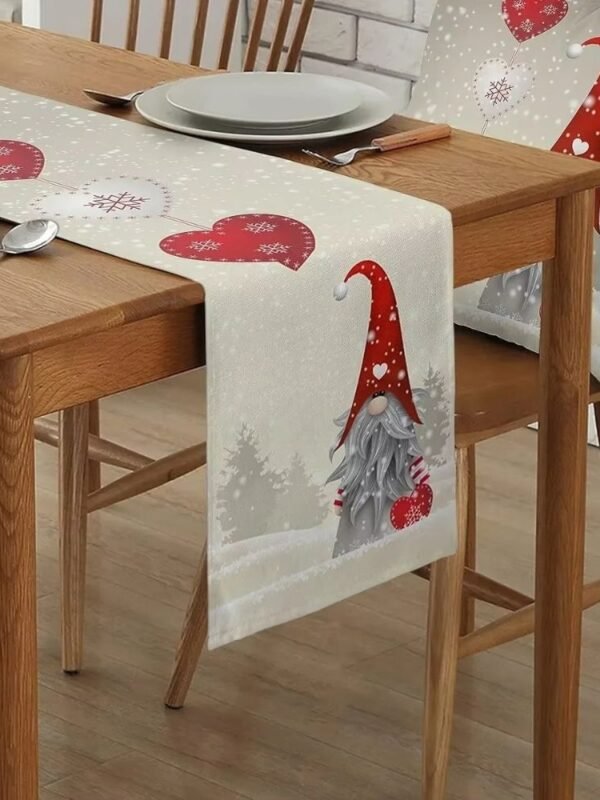 Chemin De Table Noel Blanc