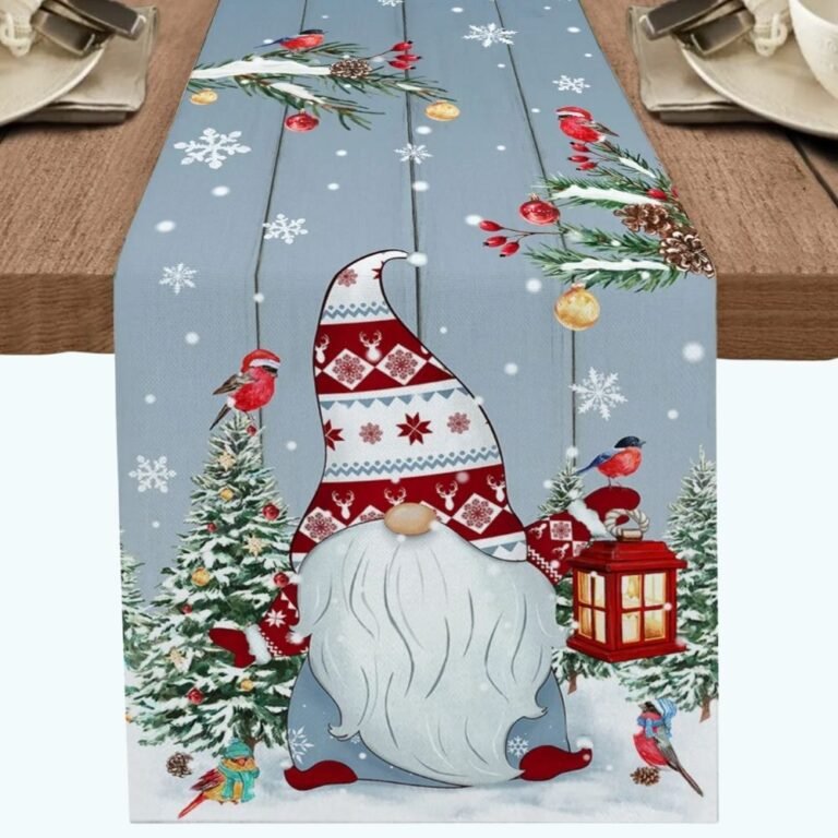 Chemin De Table Noel Bleu