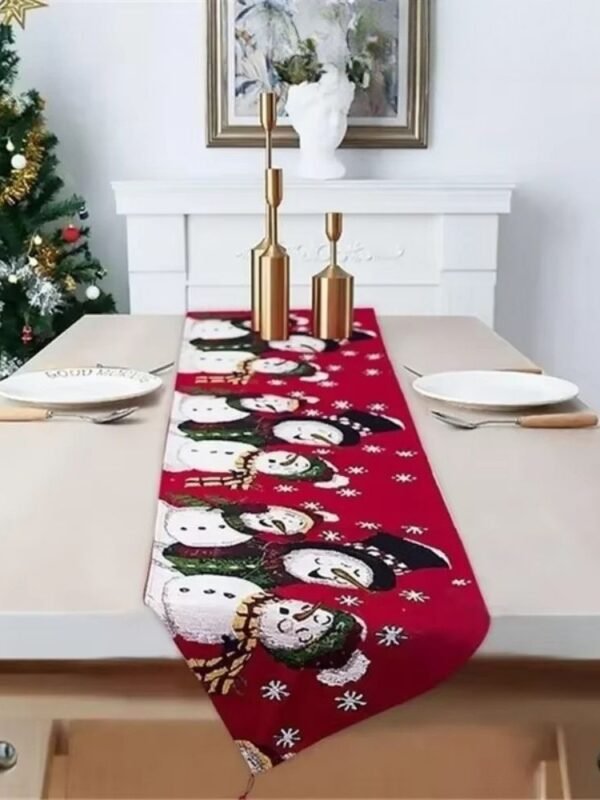 Chemin De Table Noel Bonhommes De Neige 1