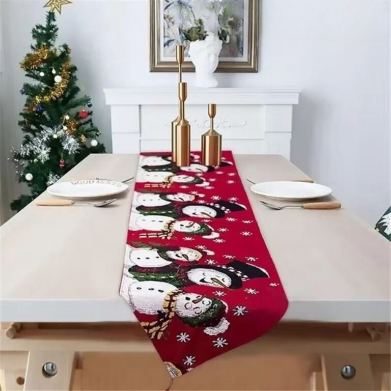 Chemin De Table Noel Bonhommes De Neige 1