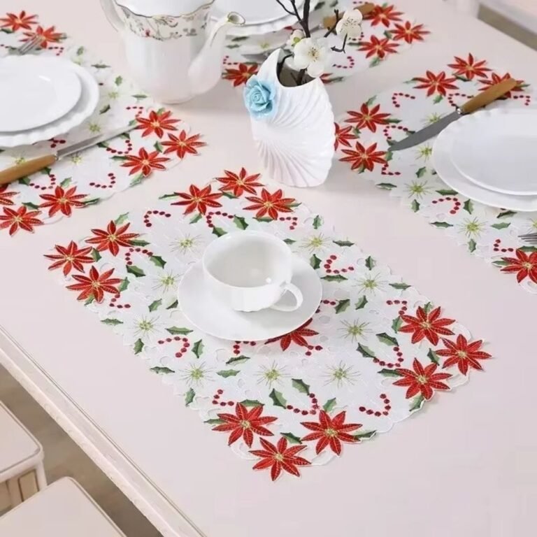 Chemin De Table Noel Brode 2