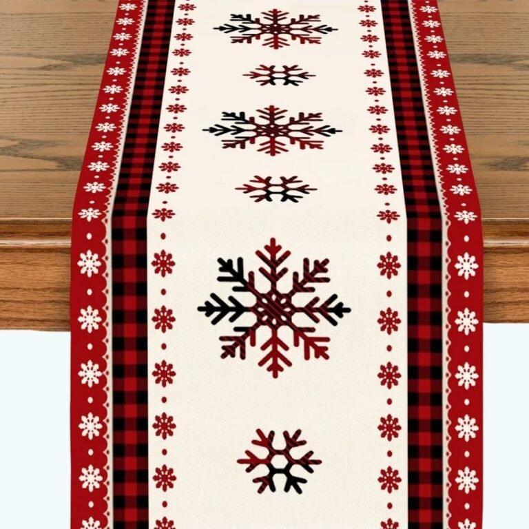 Chemin De Table Noel Flocon De Neige 1