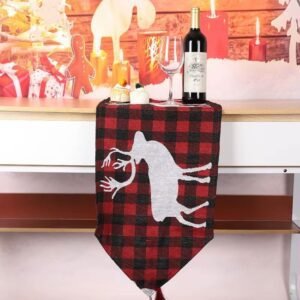 Chemin De Table Noel Motif Bucheron 1